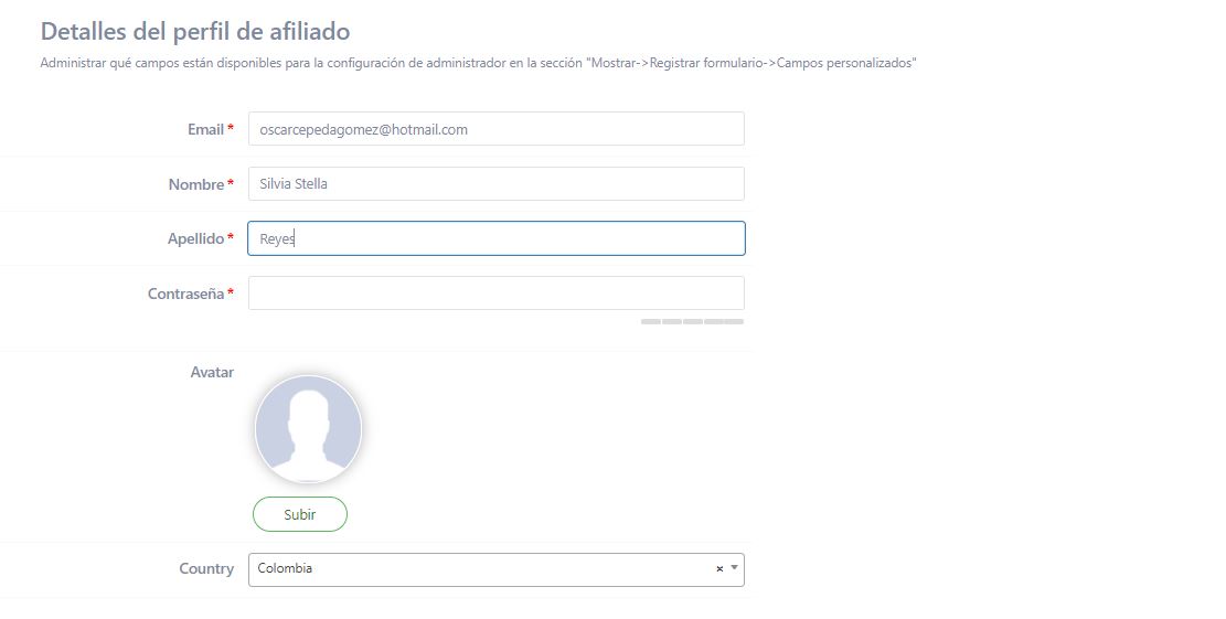 Detalle Cambios Afiliado