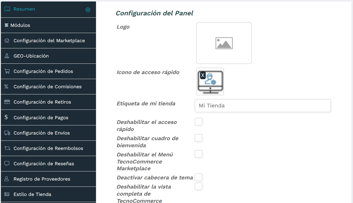 TecnoCommerce Marketplace – Manual del Usuario