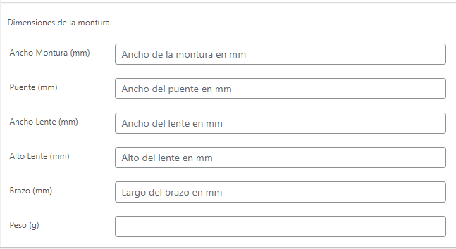 Módulo TecnoCommerce Ópticas