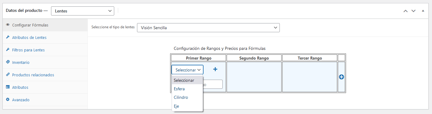 Módulo TecnoCommerce Ópticas
