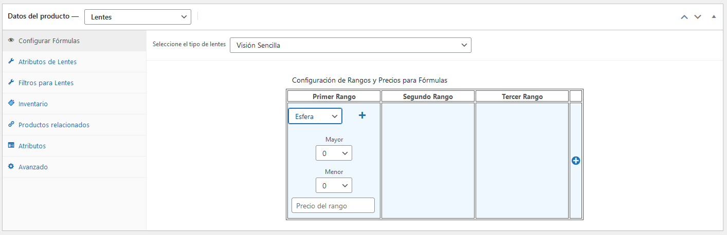 Módulo TecnoCommerce Ópticas