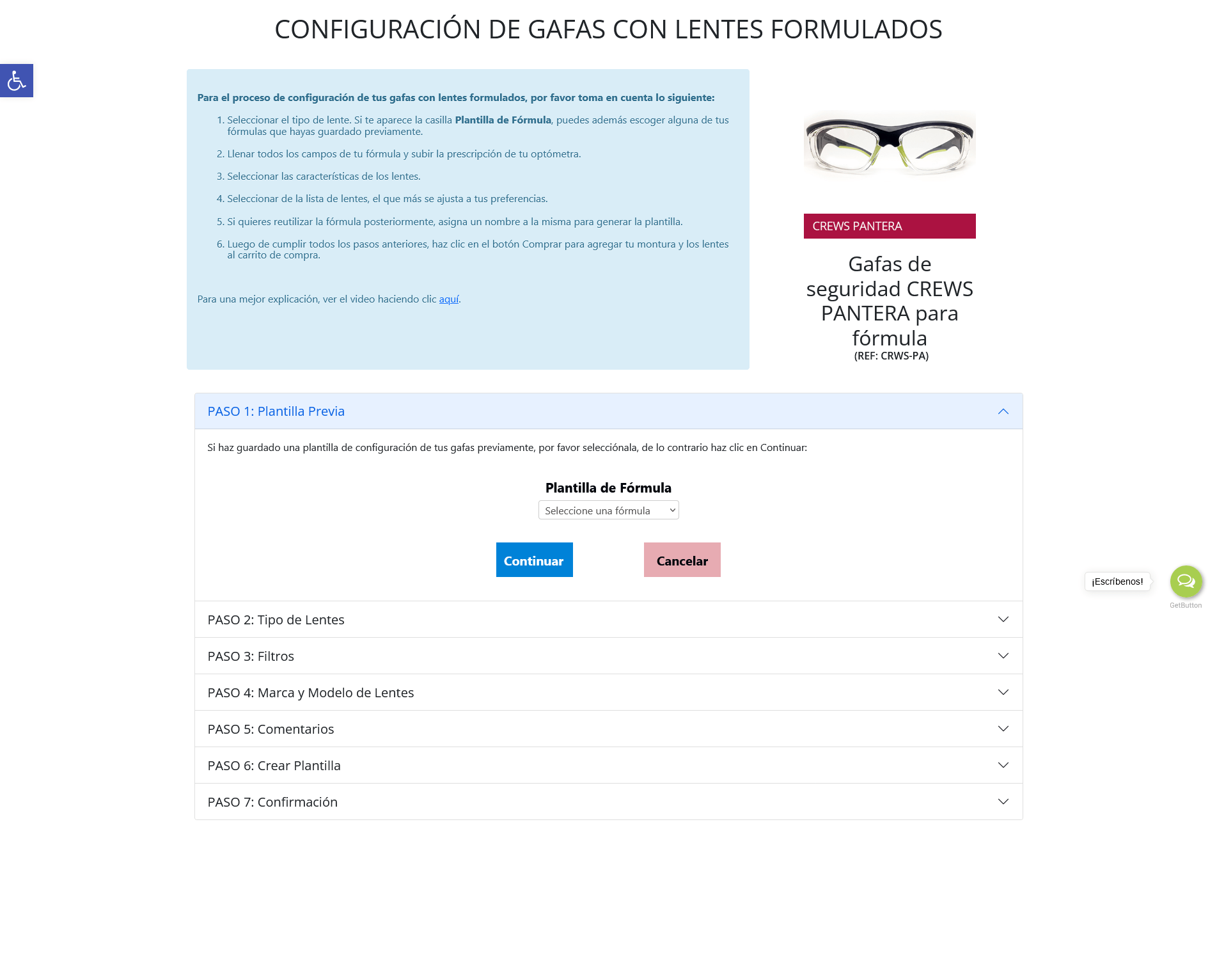 Módulo TecnoCommerce Ópticas