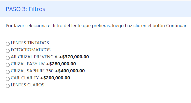 Módulo TecnoCommerce Ópticas