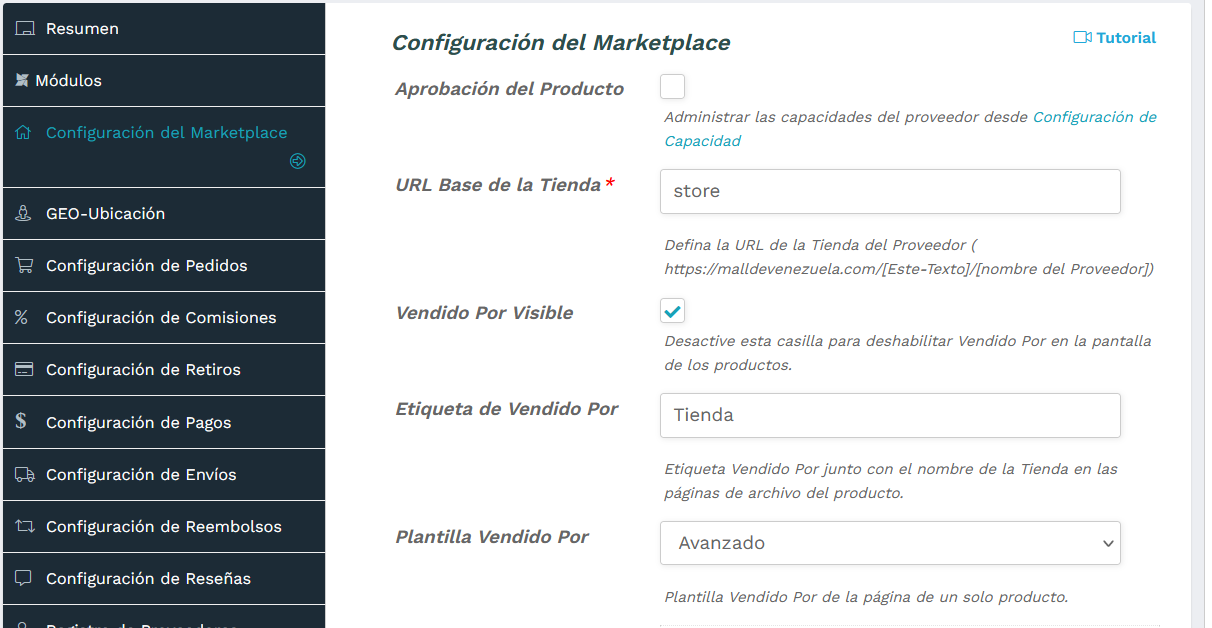 TecnoCommerce Marketplace – Manual del Usuario