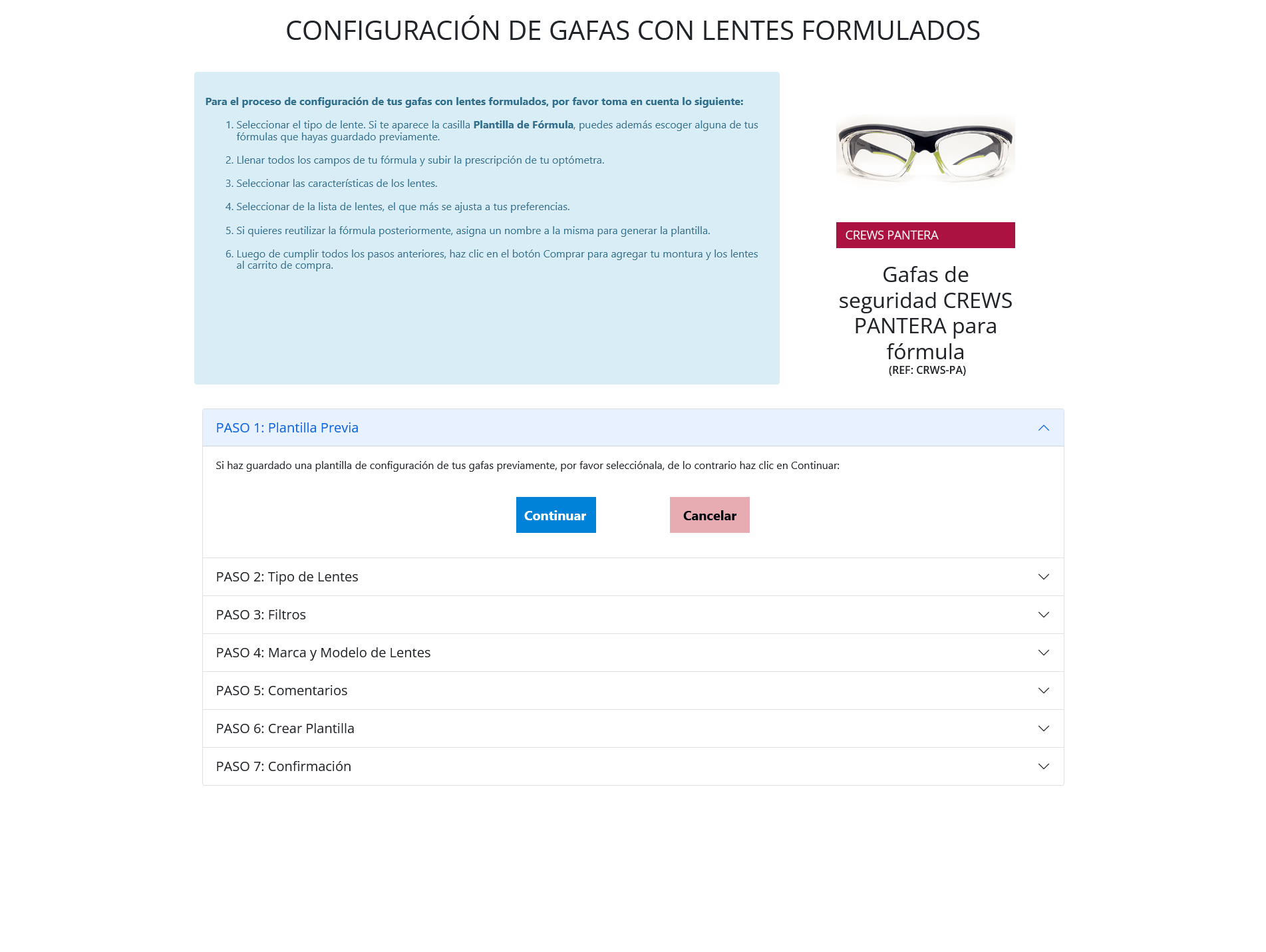 Módulo TecnoCommerce Ópticas