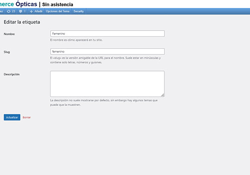 Módulo TecnoCommerce Ópticas
