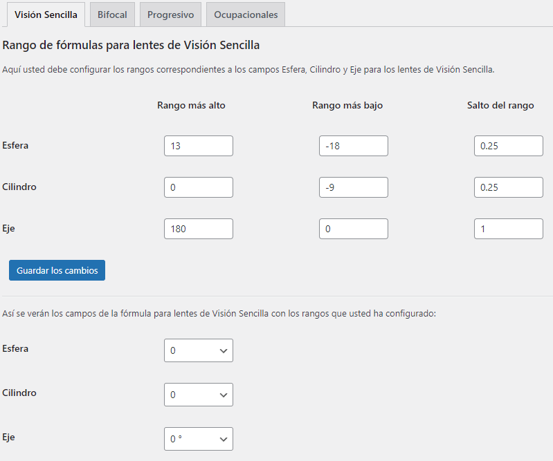 Módulo TecnoCommerce Ópticas