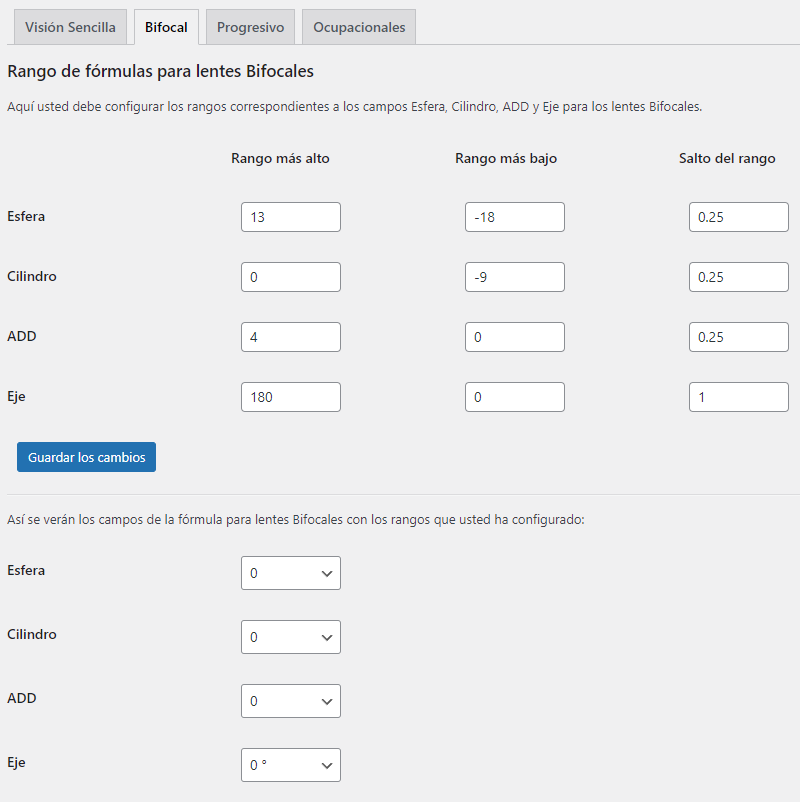 Módulo TecnoCommerce Ópticas