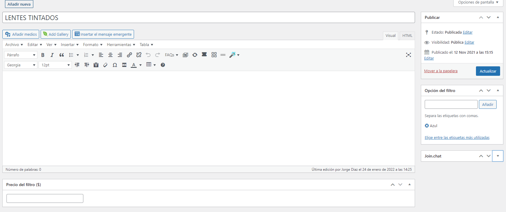 Módulo TecnoCommerce Ópticas
