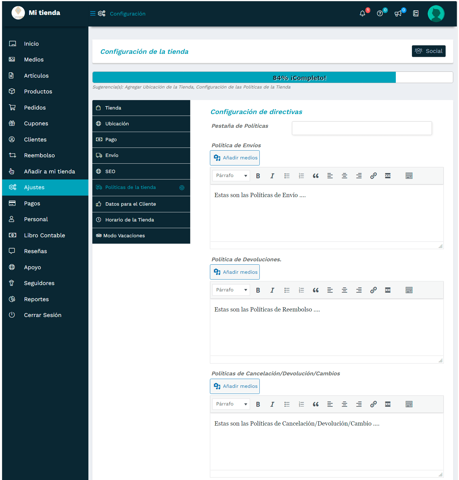 TecnoCommerce Marketplace – Manual del Usuario