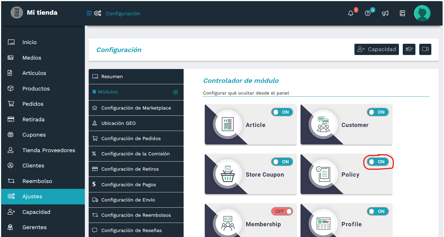 TecnoCommerce Marketplace – Manual del Usuario