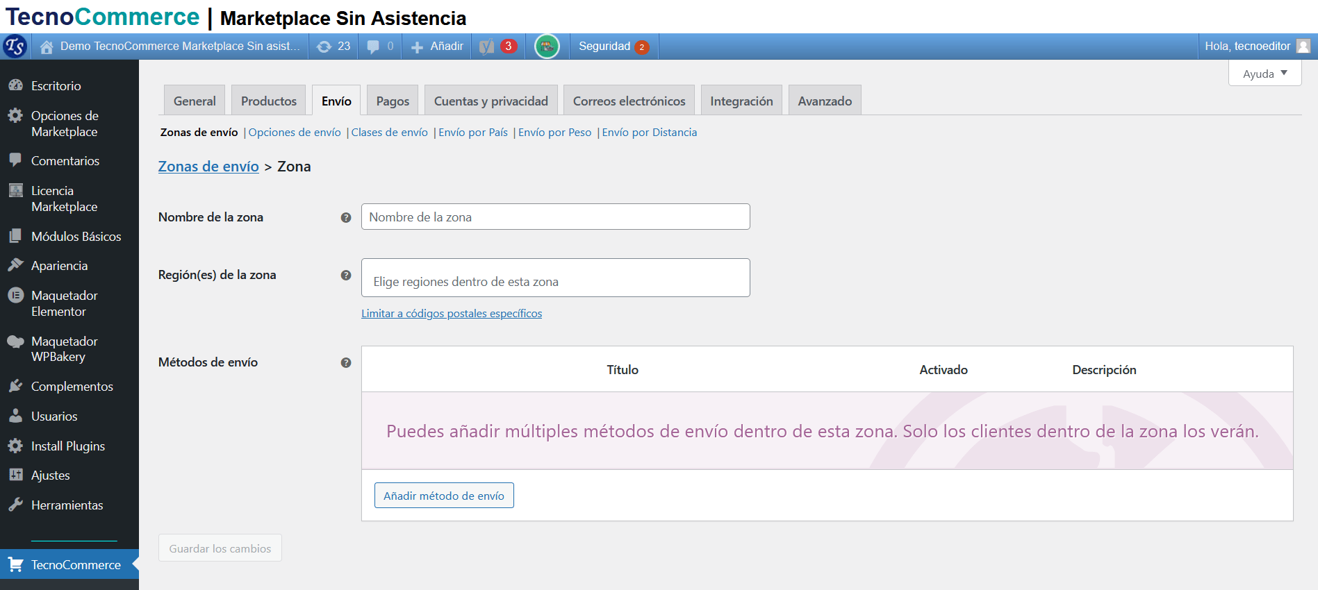 TecnoCommerce Marketplace – Manual del Usuario