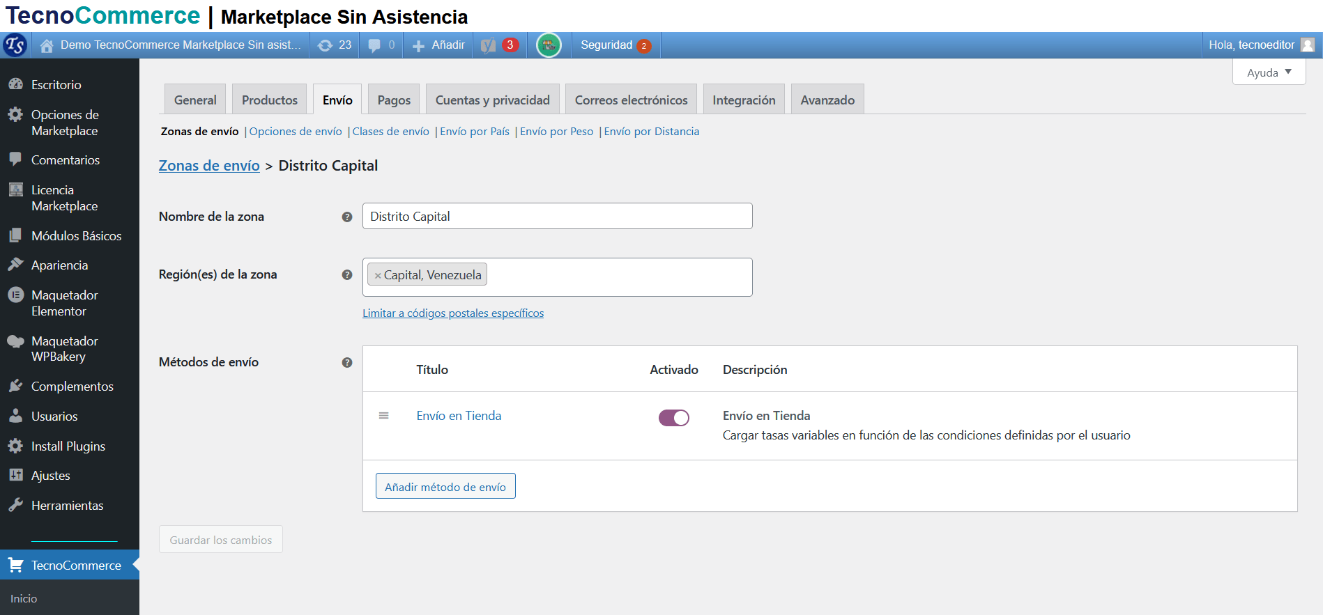 TecnoCommerce Marketplace – Manual del Usuario