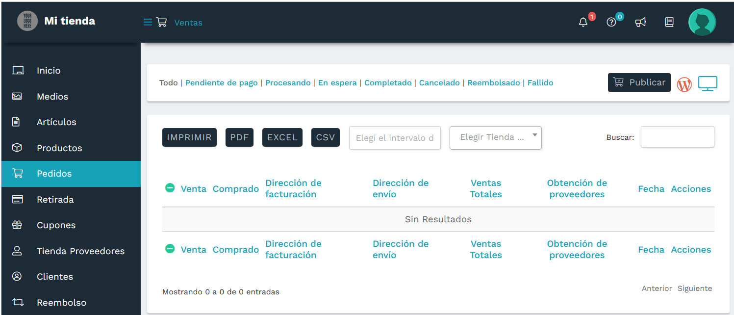 TecnoCommerce Marketplace – Manual del Usuario