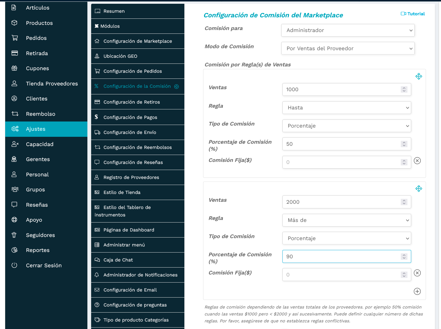 TecnoCommerce Marketplace – Manual del Usuario