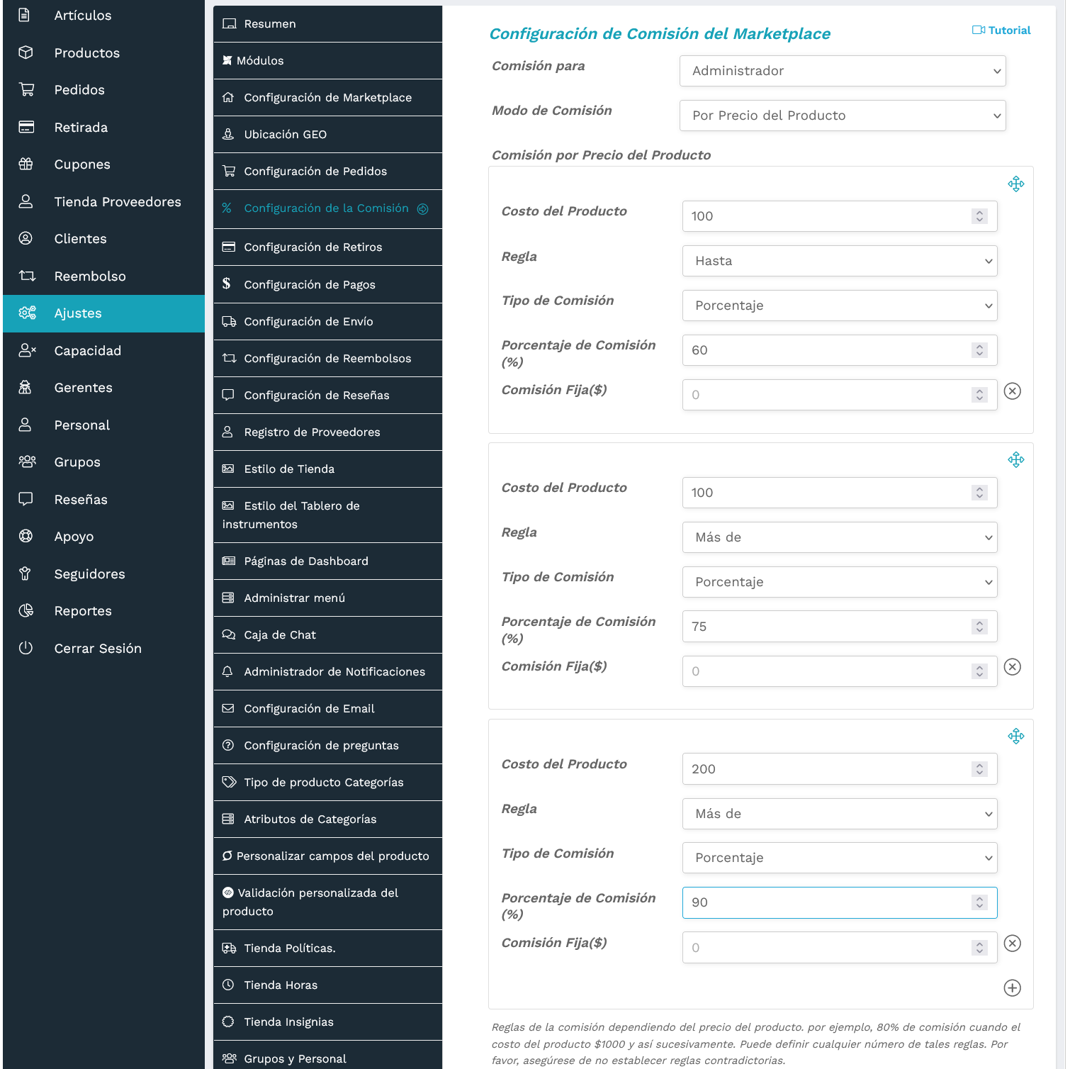 TecnoCommerce Marketplace – Manual del Usuario